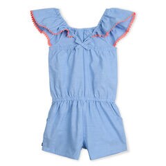 GIRLS' CHAMBRAY ROMPER,Peacoat,large