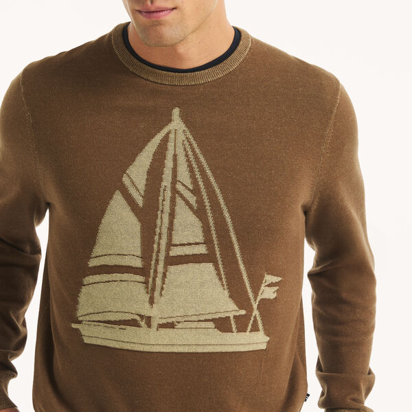 Plaited Crewneck Sweater