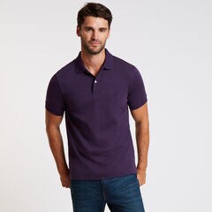 SLIM FIT INTERLOCK POLO,Majestic Purple,large