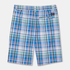 LITTLE BOYS' TRISTAN PLAID SHORTS (4-7),Antique White Wash,large
