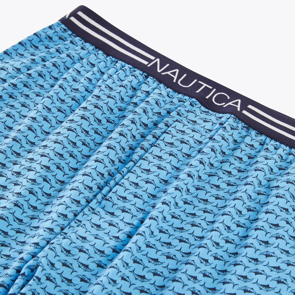 Marlin Print Knit Boxer,Haze,large