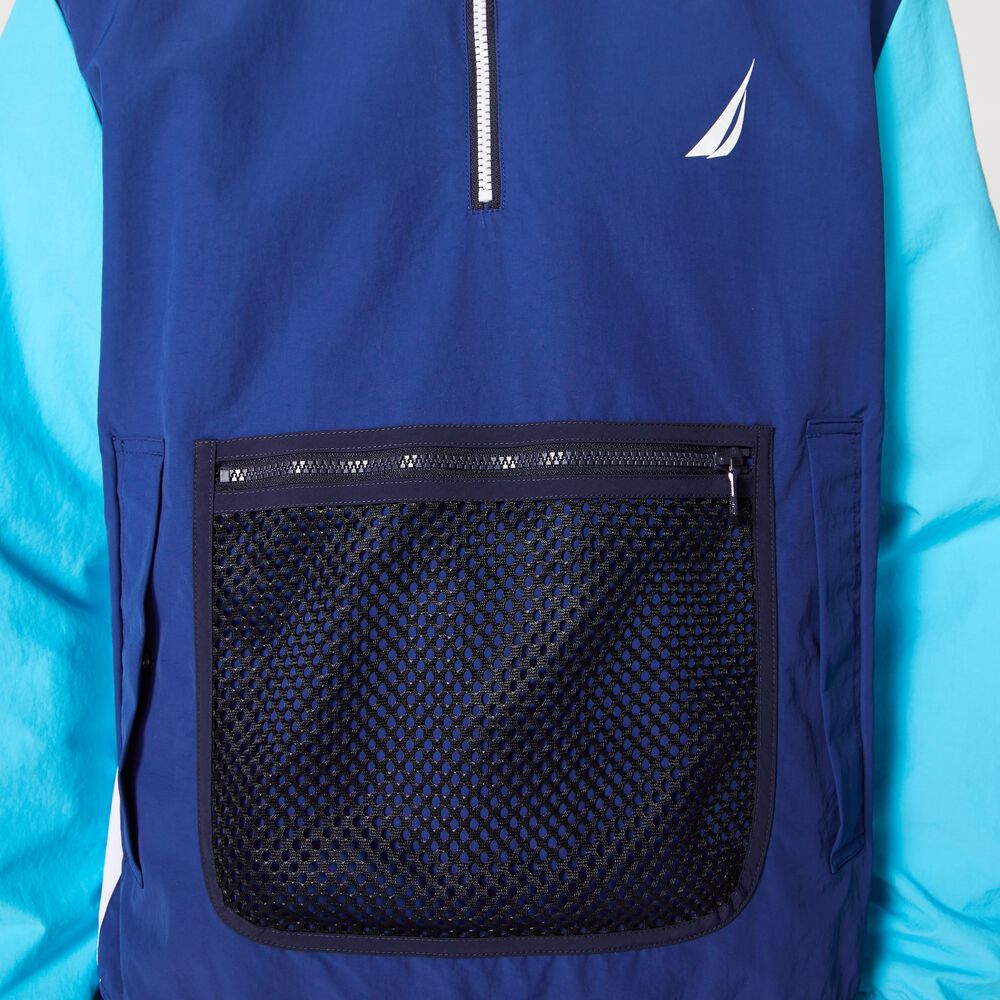 LIGHTWEIGHT COLORBLOCK JACKET,Estate Blue,large