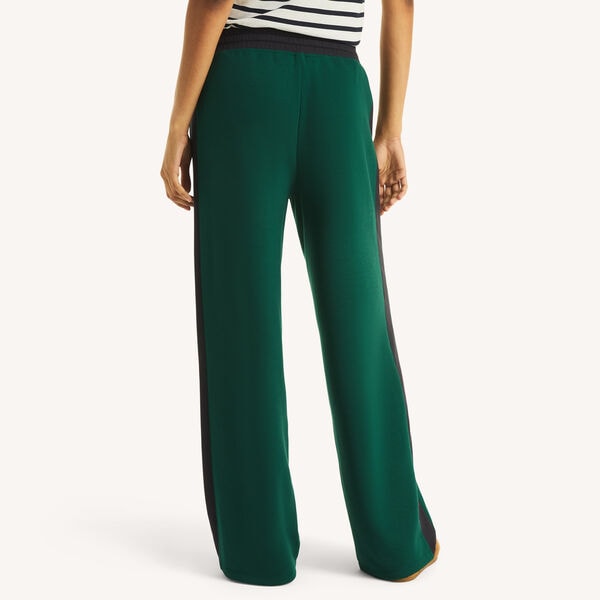 Wide Leg Color Blocked Sweat Pant