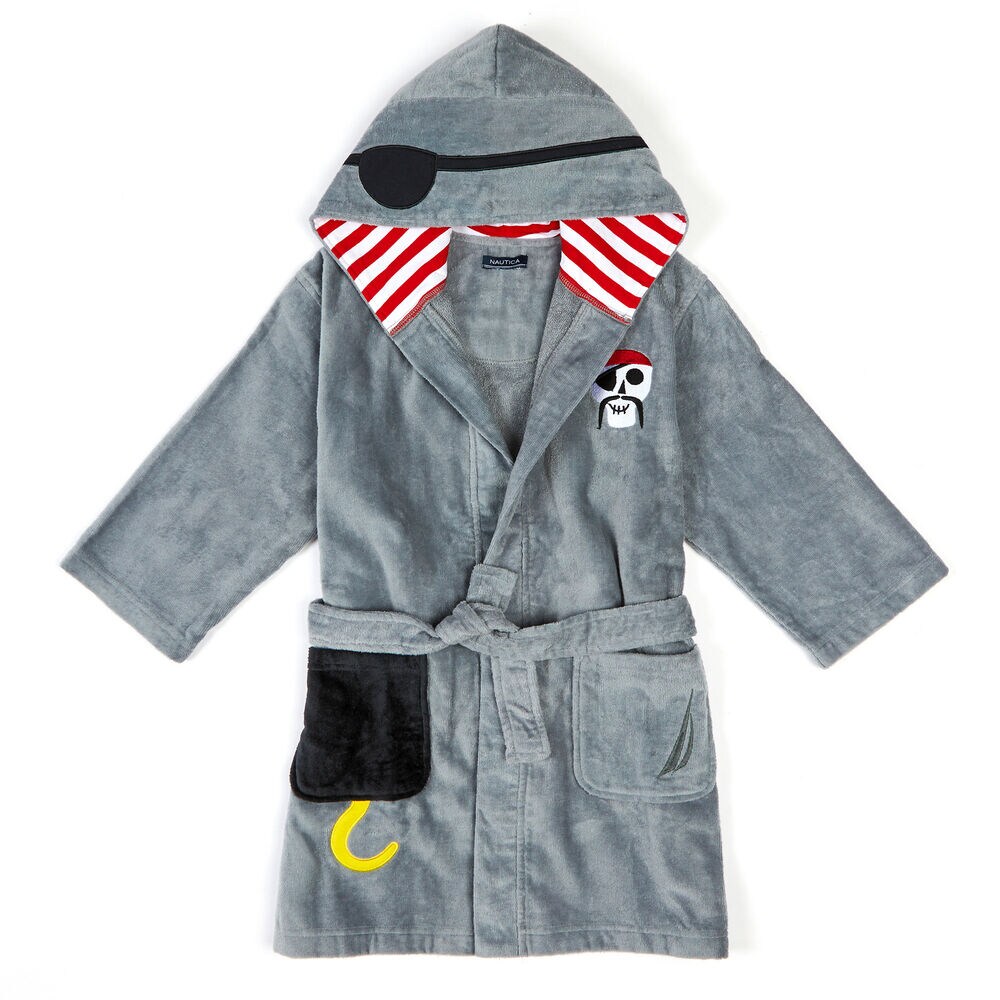 Pirate Bath Robe,Grey Heather,large