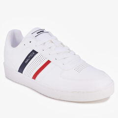 PERFORATED LOGO SNEAKER,Antique White Wash,large