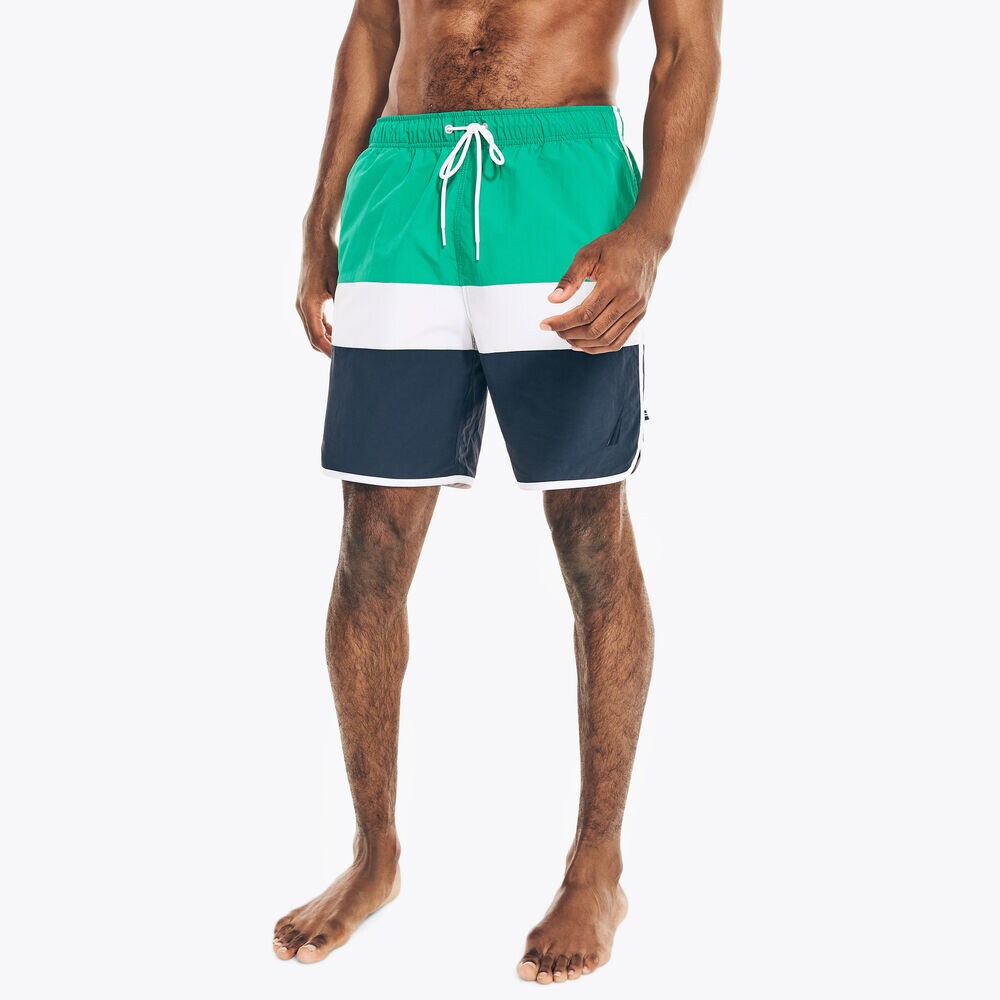 8" COLORBLOCK QUICK-DRY SWIM,Dark Dill,large
