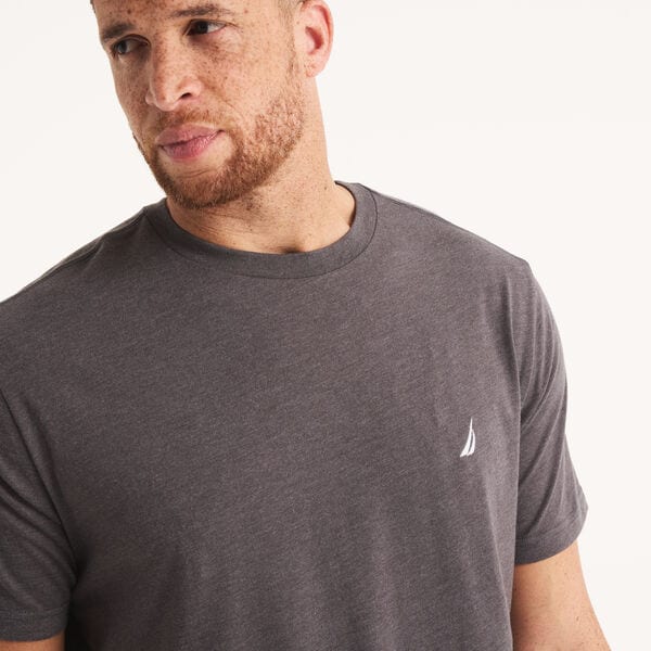Big & Tall Heather Crewneck Deck T-Shirt