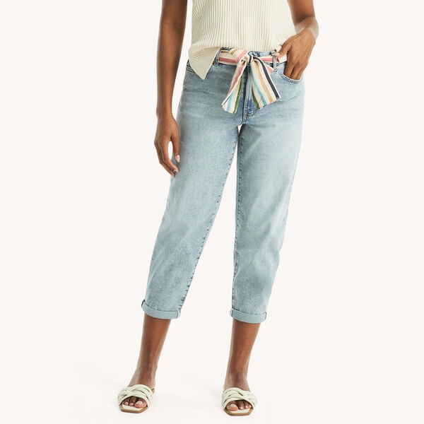 Belted High-Rise Jean