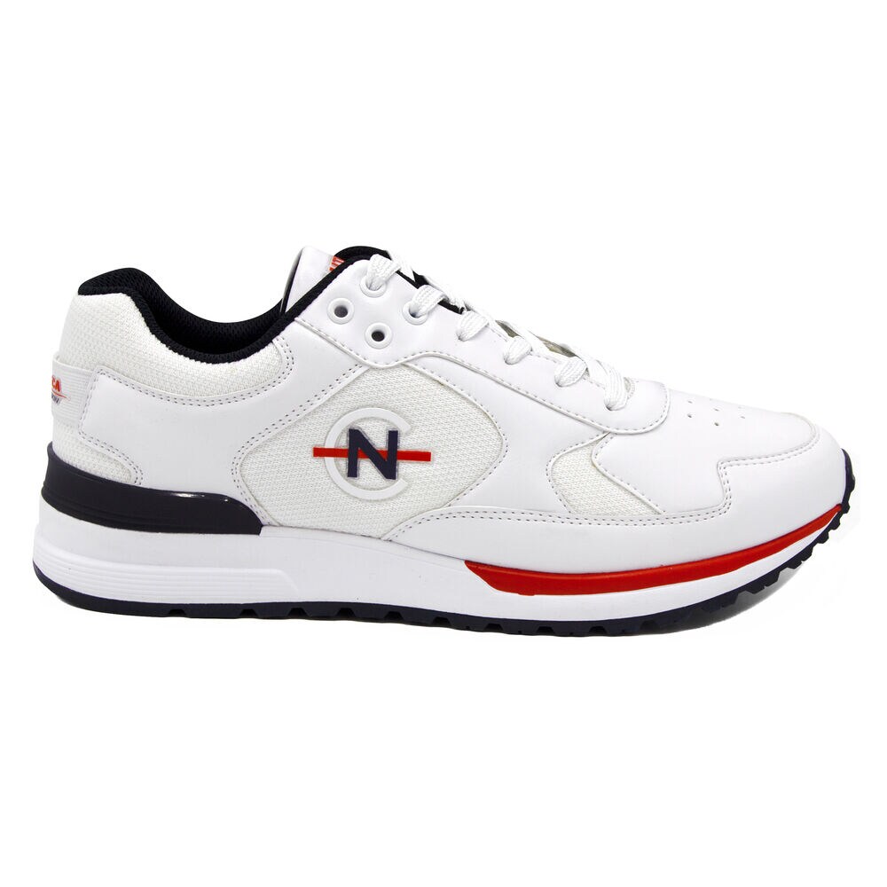 NAUTICA COMPETITION DEL RIO LOW TOP IN NAVY MULTI,Bright White,large