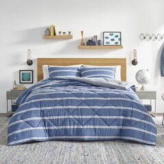 KELLER BLUE KING COMFORTER-SHAM SET,Multi,large