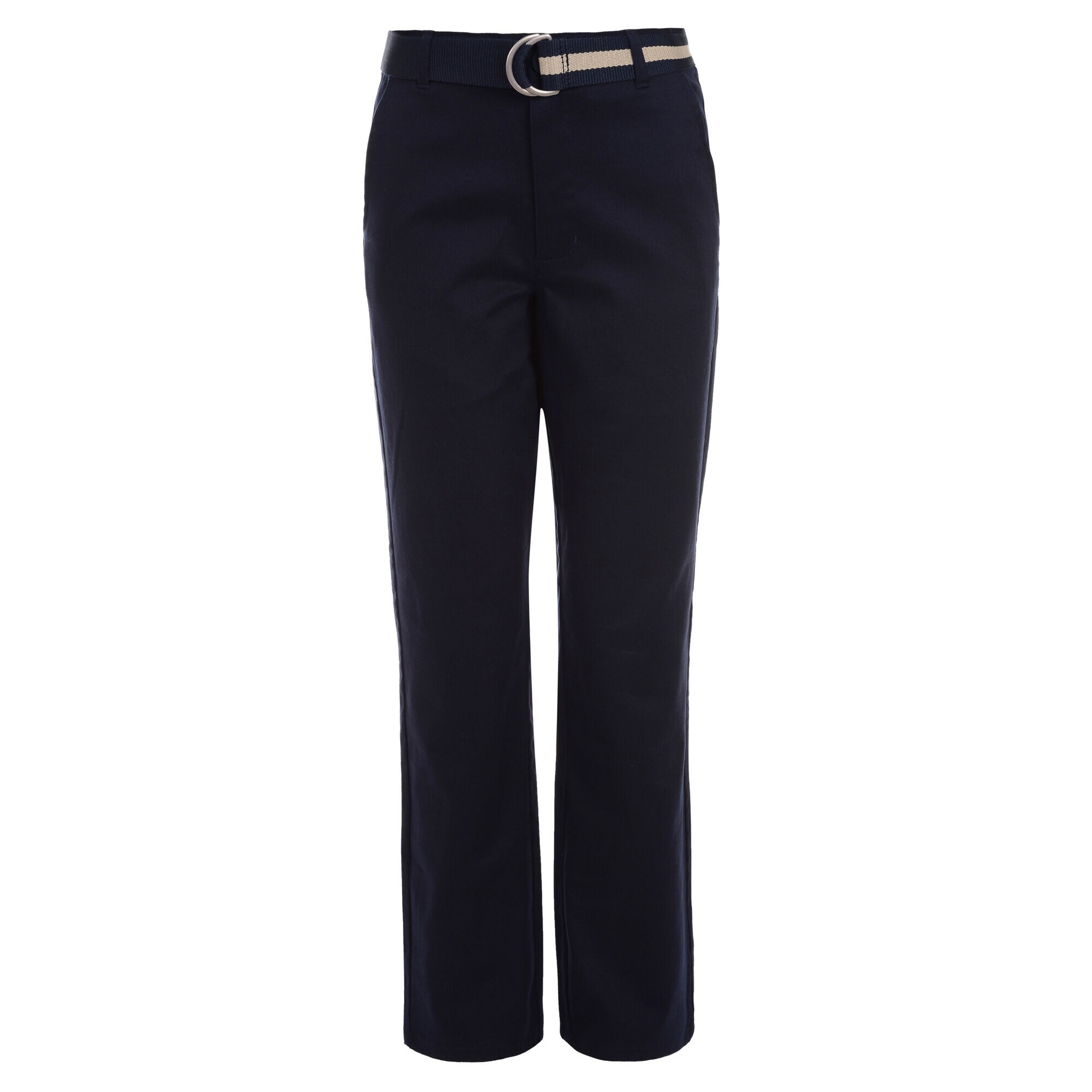BOYS' HUSKY STRETCH WAIST BELTED PANTS (8H-20H),Workshirt Blue,large