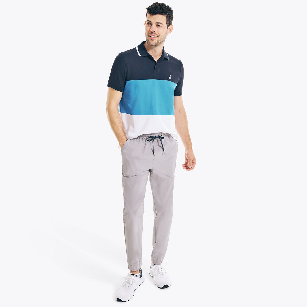 NAVTECH SUSTAINABLY CRAFTED CLASSIC FIT TRI-BLOCK POLO,Navy,large