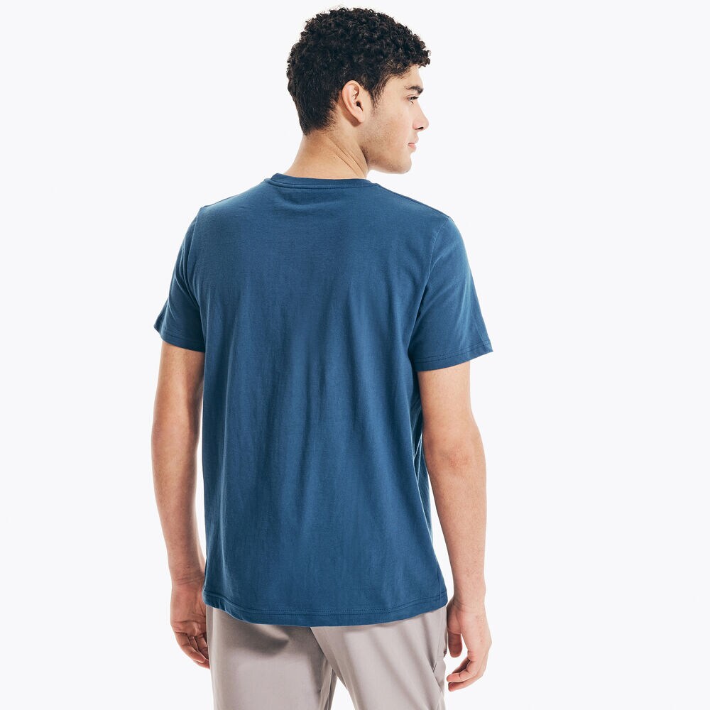 SUSTAINABLY CRAFTED DEPTHS AND SHALLOWS GRAPHIC T-SHIRT,Estate Blue,large