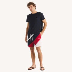 8" Striped Quick-Dry Swim,Nautica Red,large