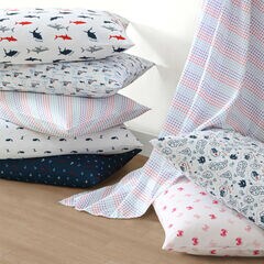 Jonesy Navy Full Sheet Set,Bali Bliss,large