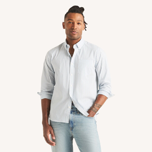 Classic Fit Wrinkle-Resistant Striped Shirt