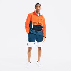 COLORBLOCK GRAPHIC SPINNAKER JACKET,Lure Red,large