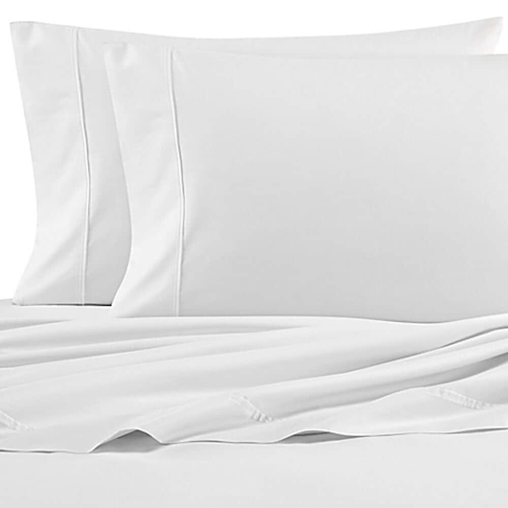 White Percale Full Sheet Set,Antique White Wash,large
