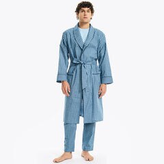 Plaid Woven Robe,Aquasplash,large