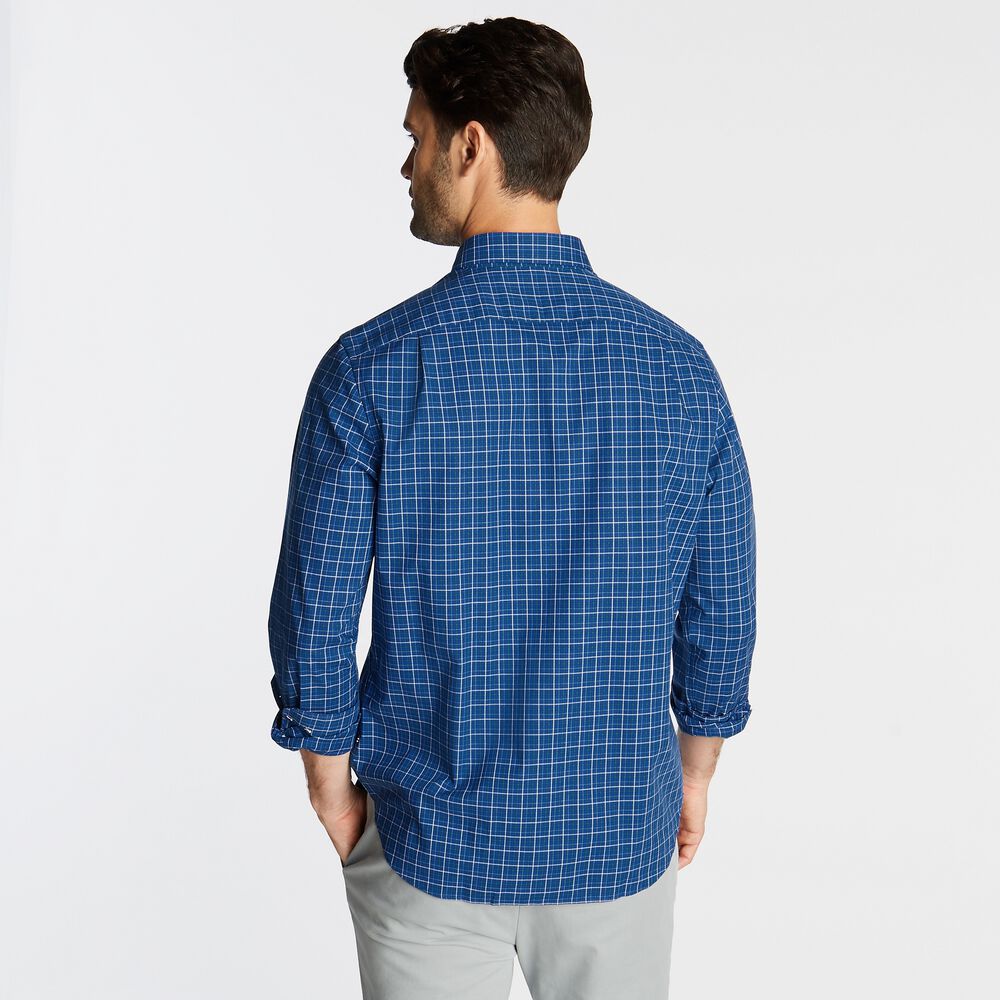 CLASSIC FIT WRINKLE-RESISTANT PLAID SHIRT,Limoges,large