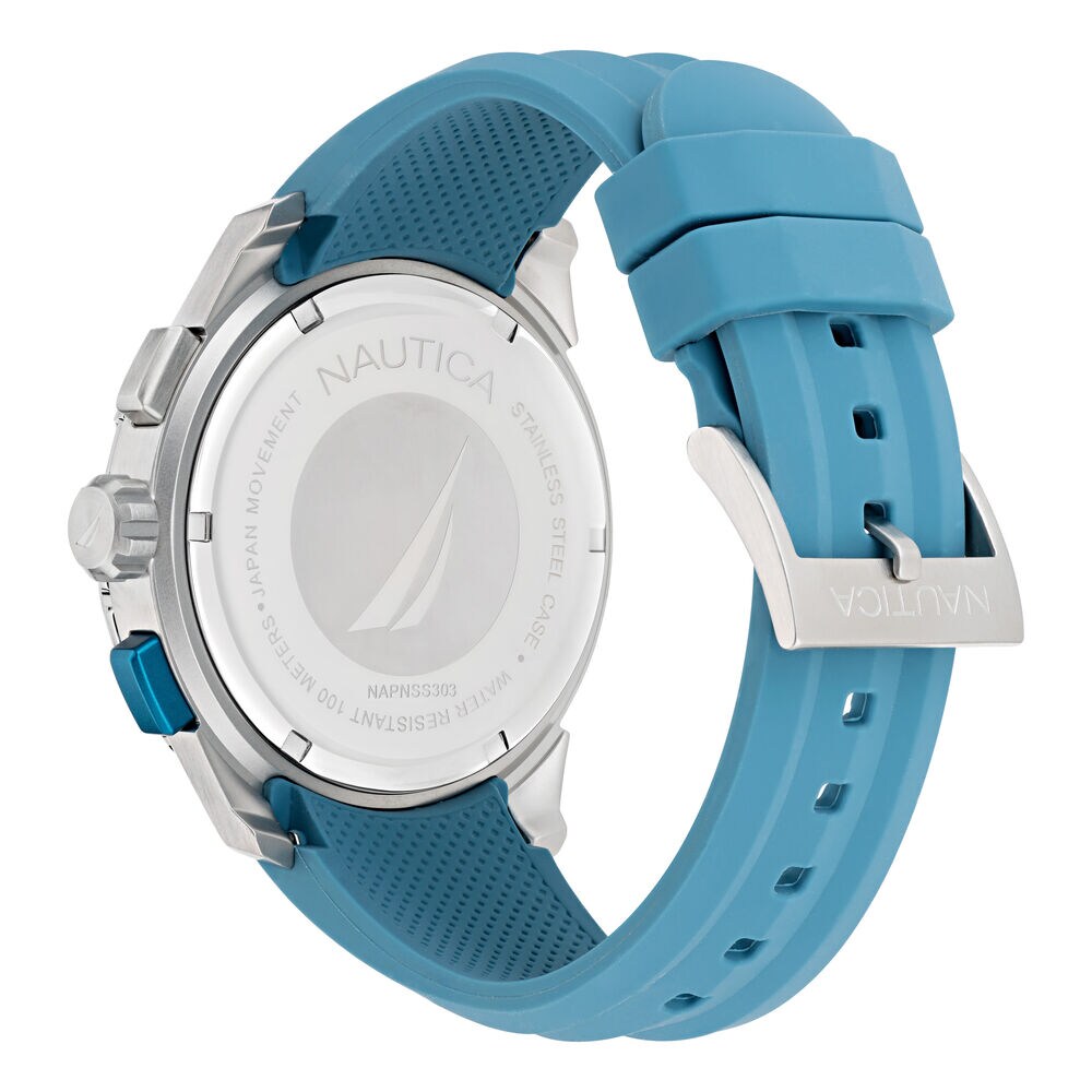 NST 101 Recycled Silicone Chronograph Watch,Multi,large