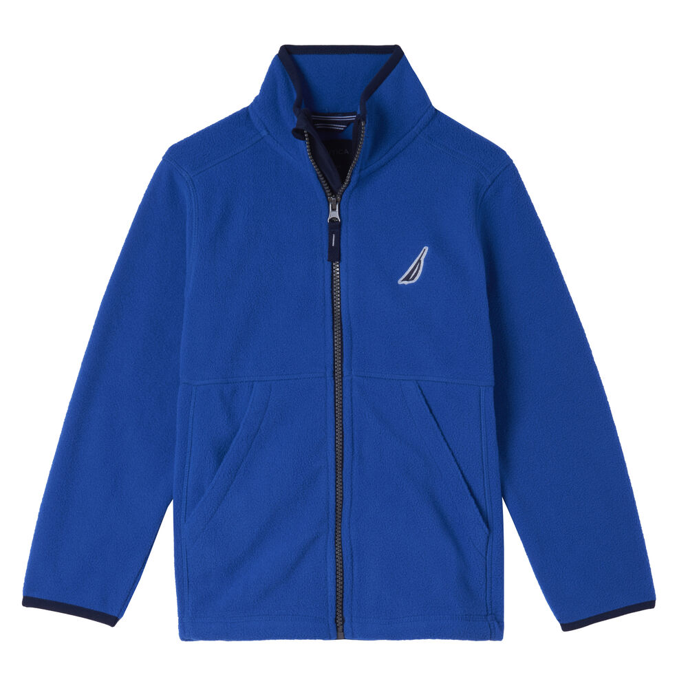 TODDLER BOYS' NAUTEX BRAND ICON ZIP FLEECE (2T-4T),Clear Sky Blue,large