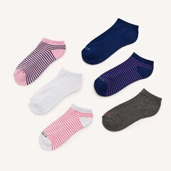 ATHLETIC LOW-CUT SOCKS, 6-PACK,Multi,large