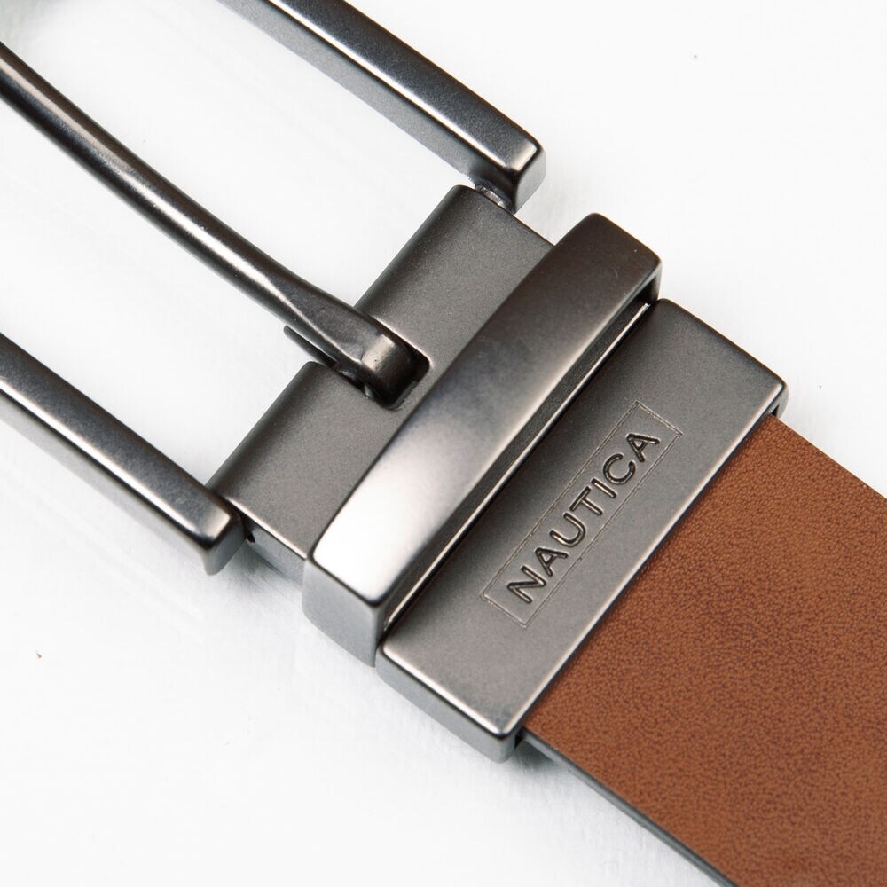 Reversible Ribbon Belt,Khaki Beach,large