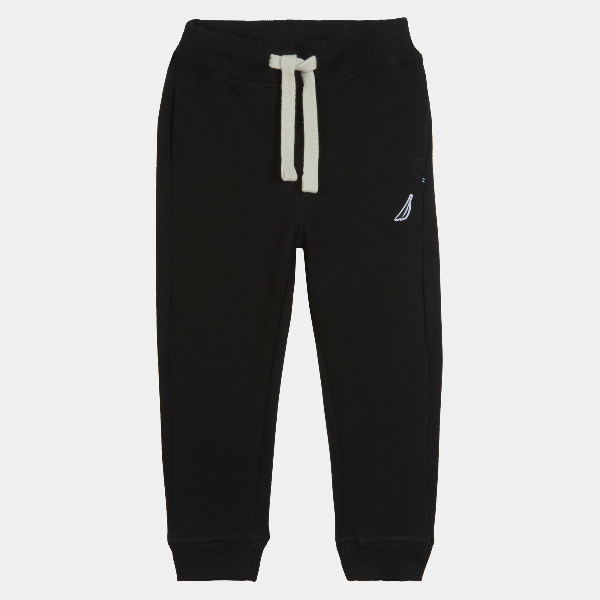 BOYS' BRAND ICON FLEECE JOGGER (8-20),Black,large