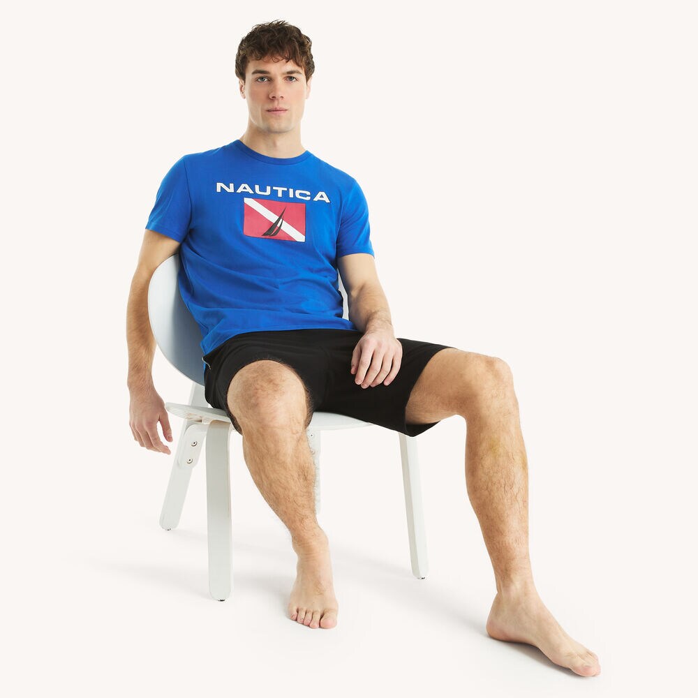 Logo Graphic T-Shirt,Bolt Blue,large