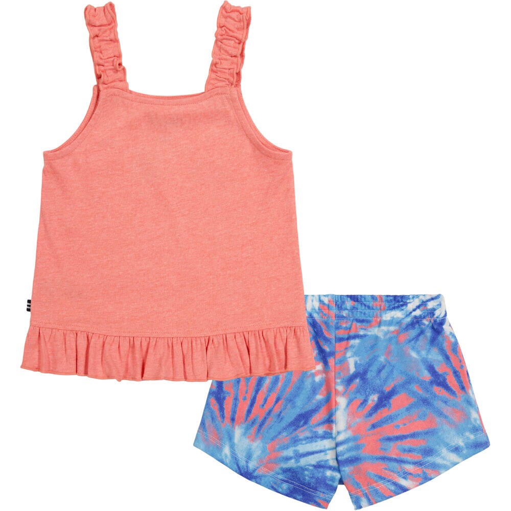 TODDLER GIRLS' TANK 2PC TERRY SHORT SET (2T-4T),Riggin Red,large