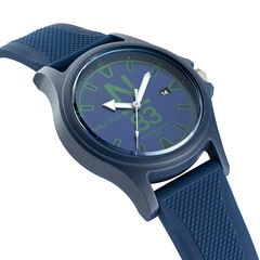 JAVA SEA TEXTURED SILICONE 3-HAND WATCH,Multi,large