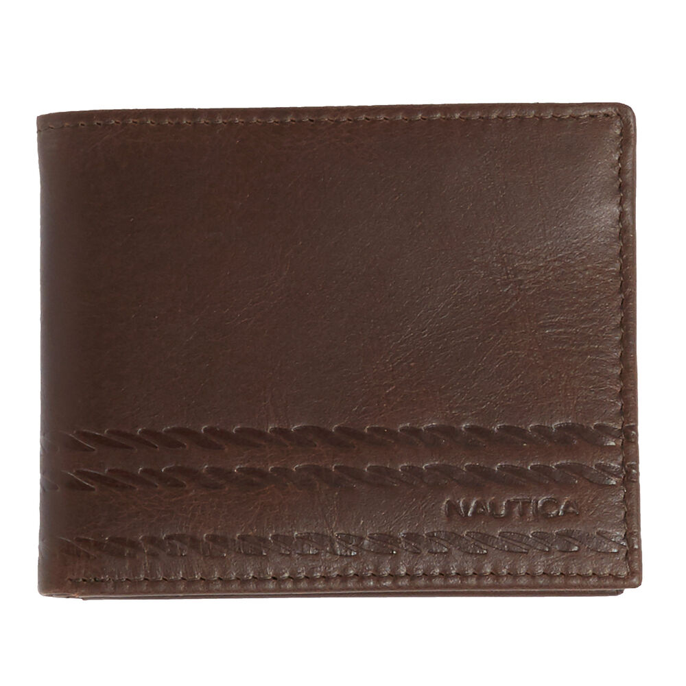 Helm Passcase Wallet,Brown Stone,large