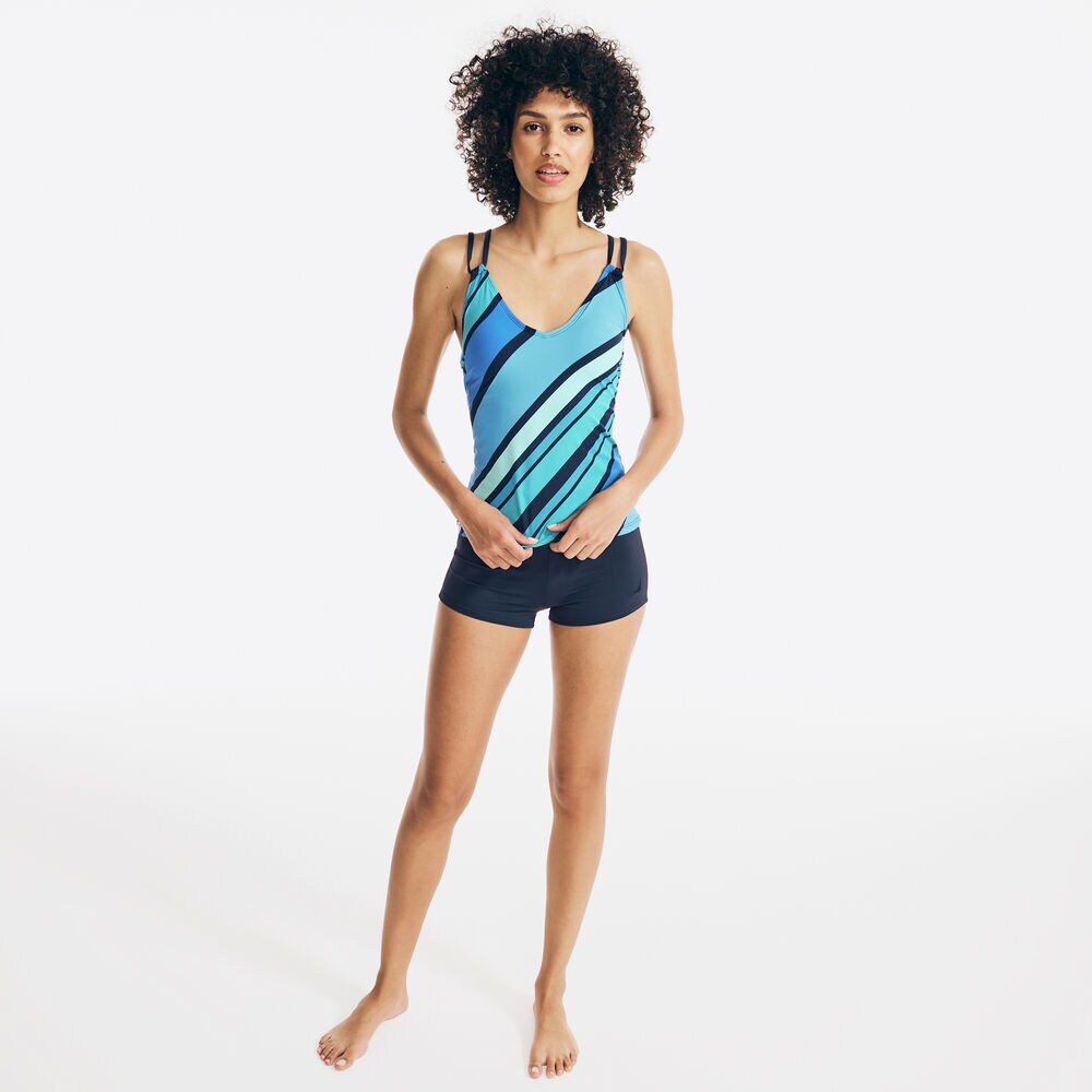 STRIPED TANKINI SWIM,Tomales Red,large
