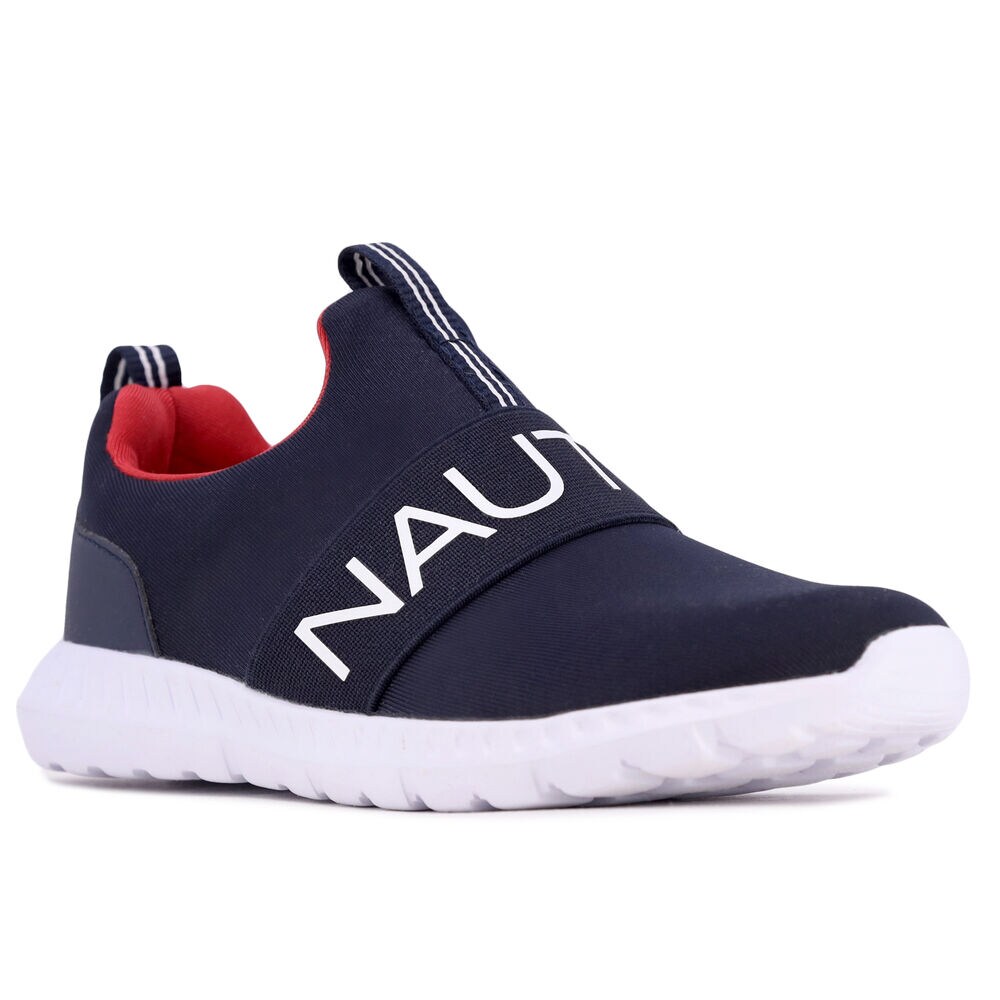 BOYS' LOGO SLIP-ON SNEAKER,Ice Blue,large