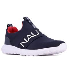 BOYS' LOGO SLIP-ON SNEAKER,Ice Blue,large