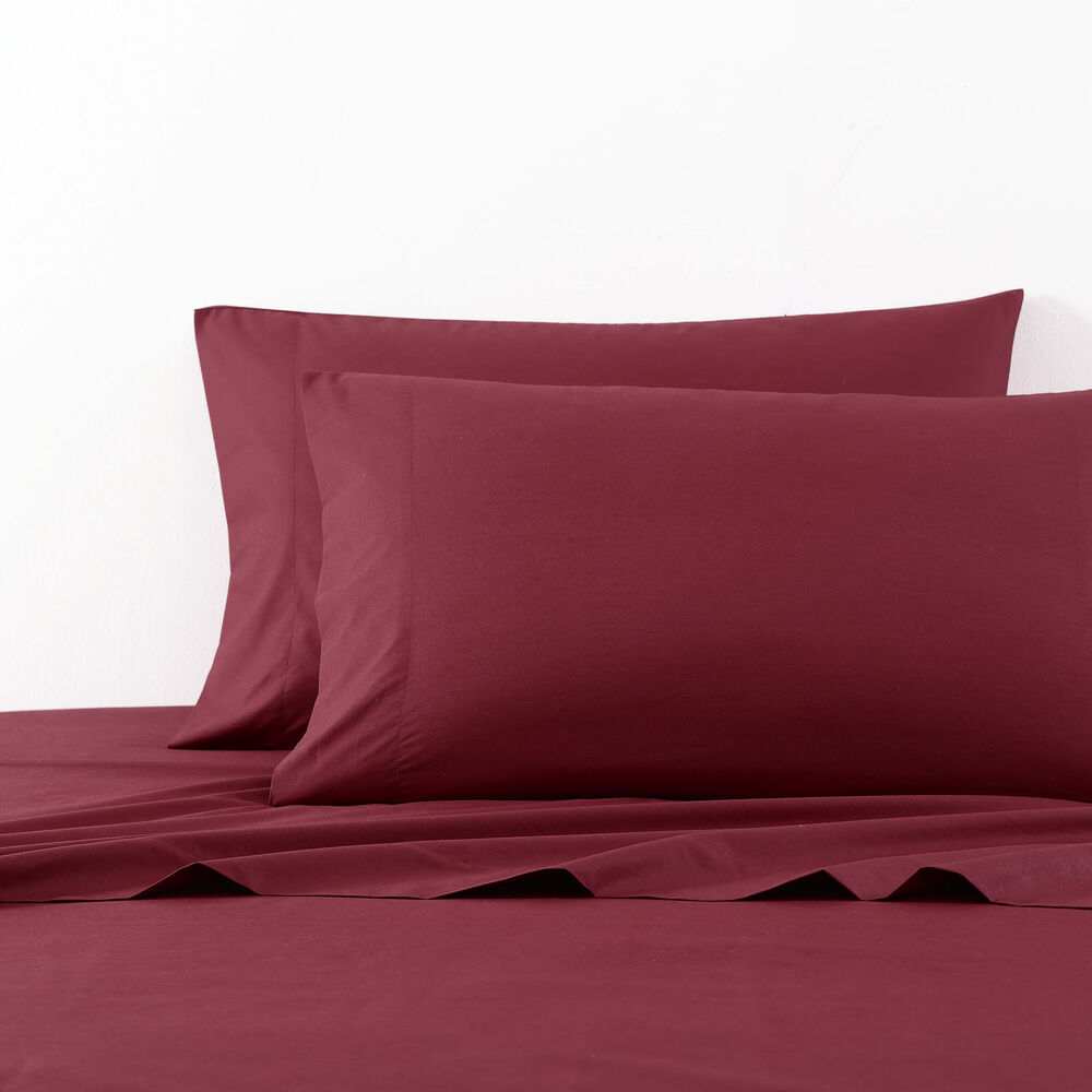Solid Red King Sheet Set,Pink Shrimp,large