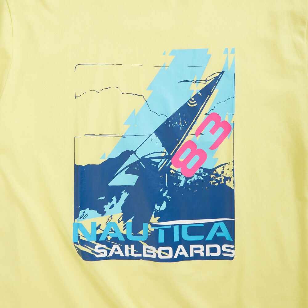 BIG & TALL SAILBOARD GRAPHIC T-SHIRT,Dusty Honey Gold,large