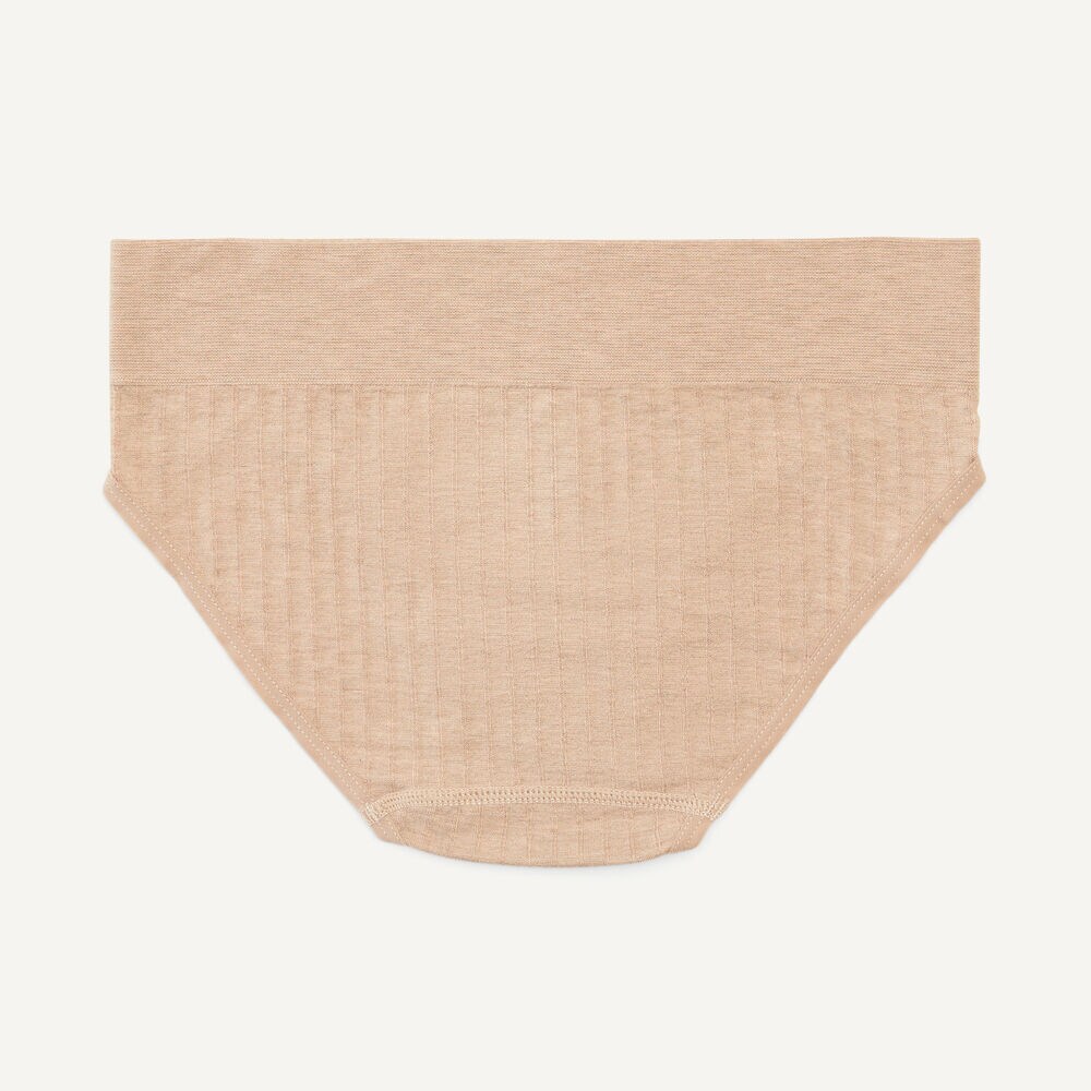 Ribbed Seamless Hipster Brief, 5-Pack,Grey Heather,large