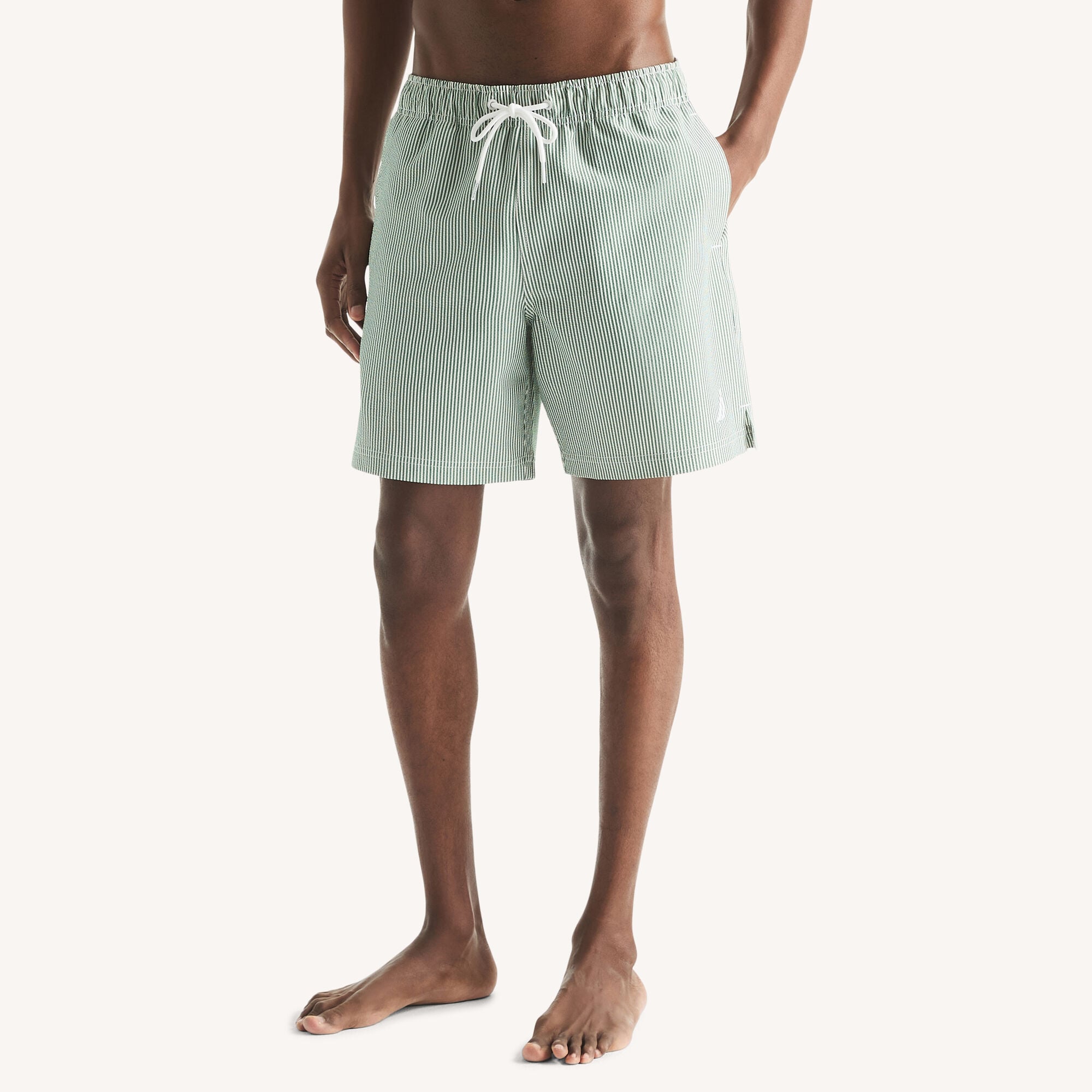 7" Seersucker Quick-Dry Swim,Pacific Pine,large