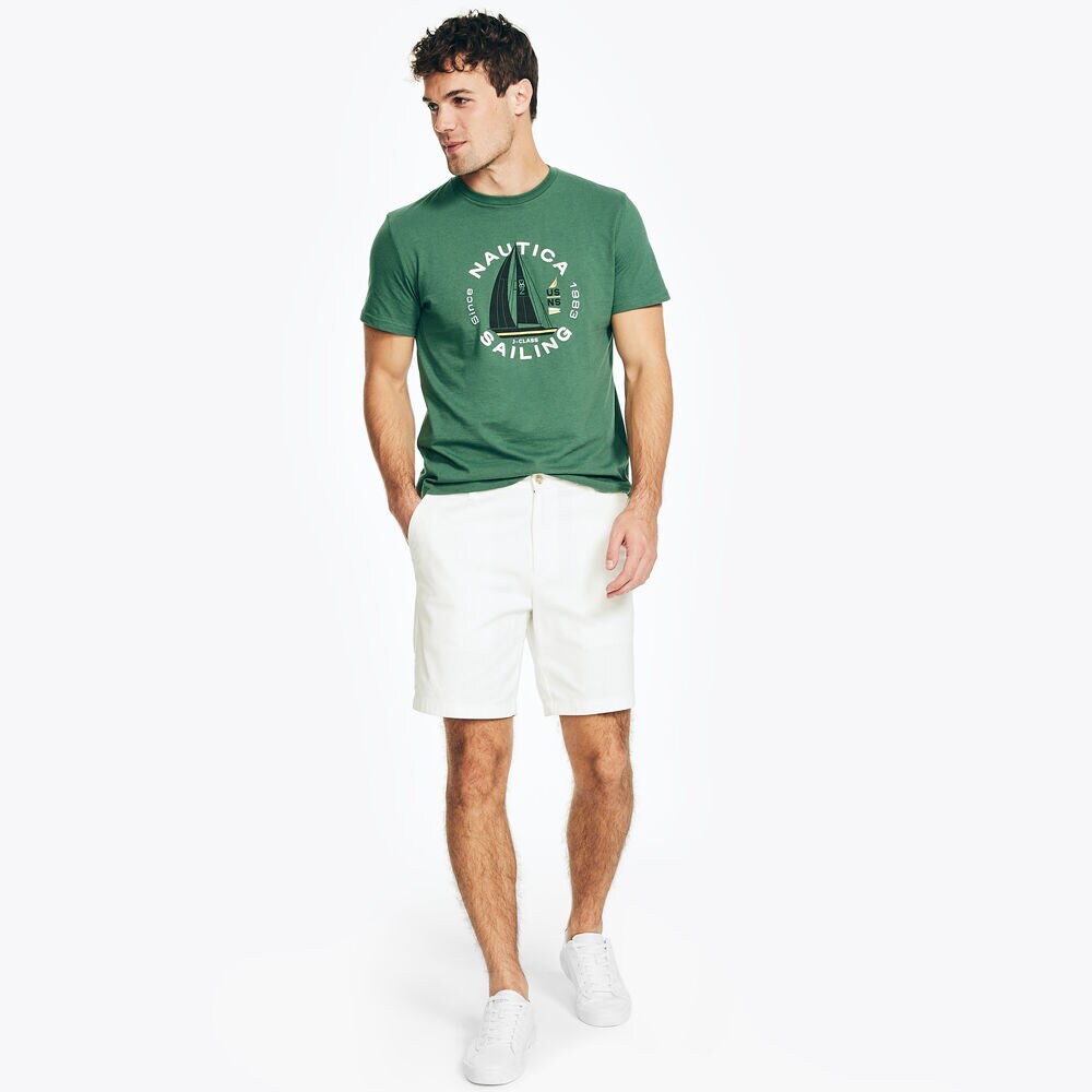 SAILING GRAPHIC T-SHIRT,Vibe Green,large