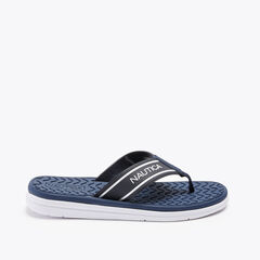 LOGO SANDAL,Navy,large