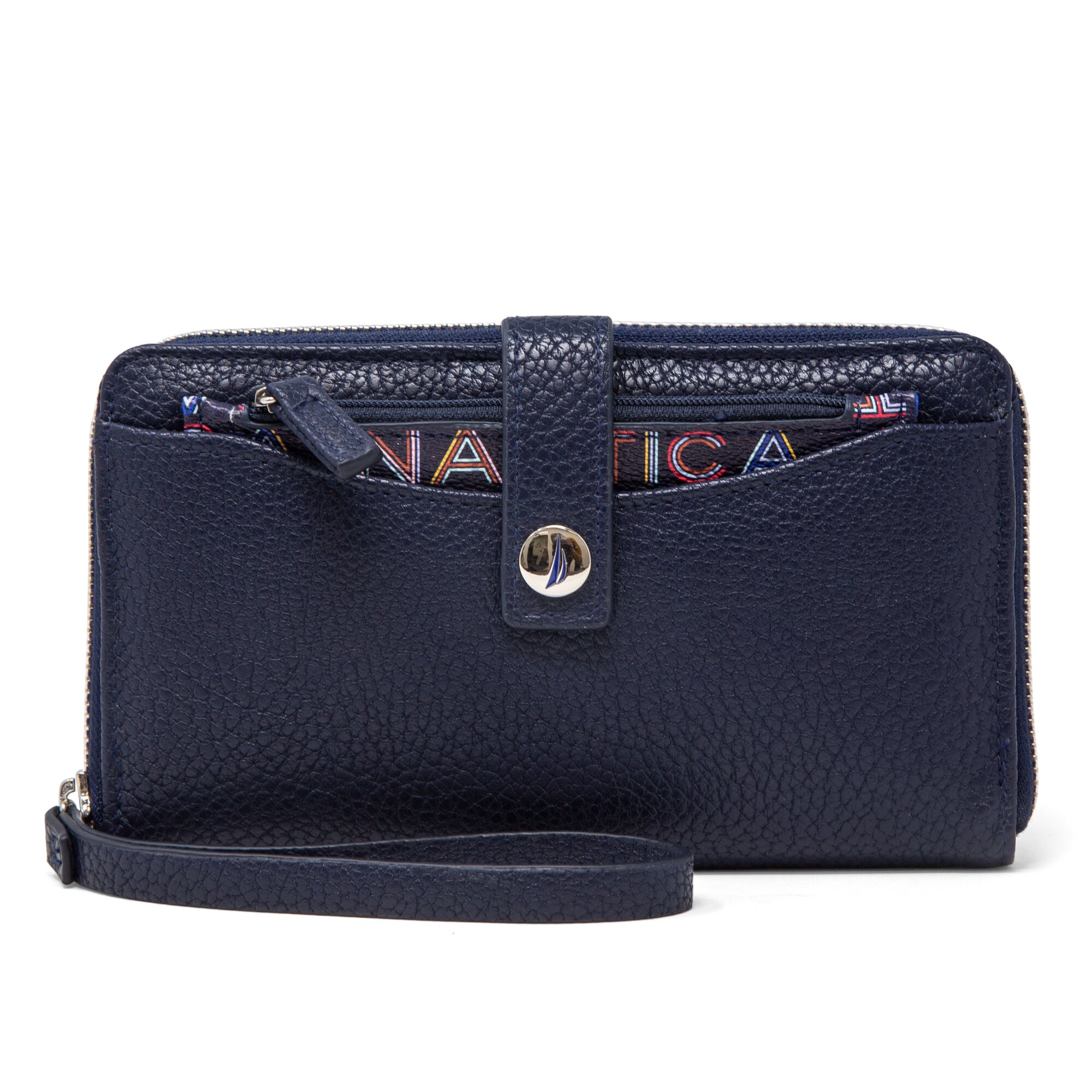 PLAIN SAILING ZIP AROUND WRISTLET,Navy,large