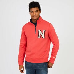 Quarter-Zip 'N' Logo Active Top,Sailor Red,large