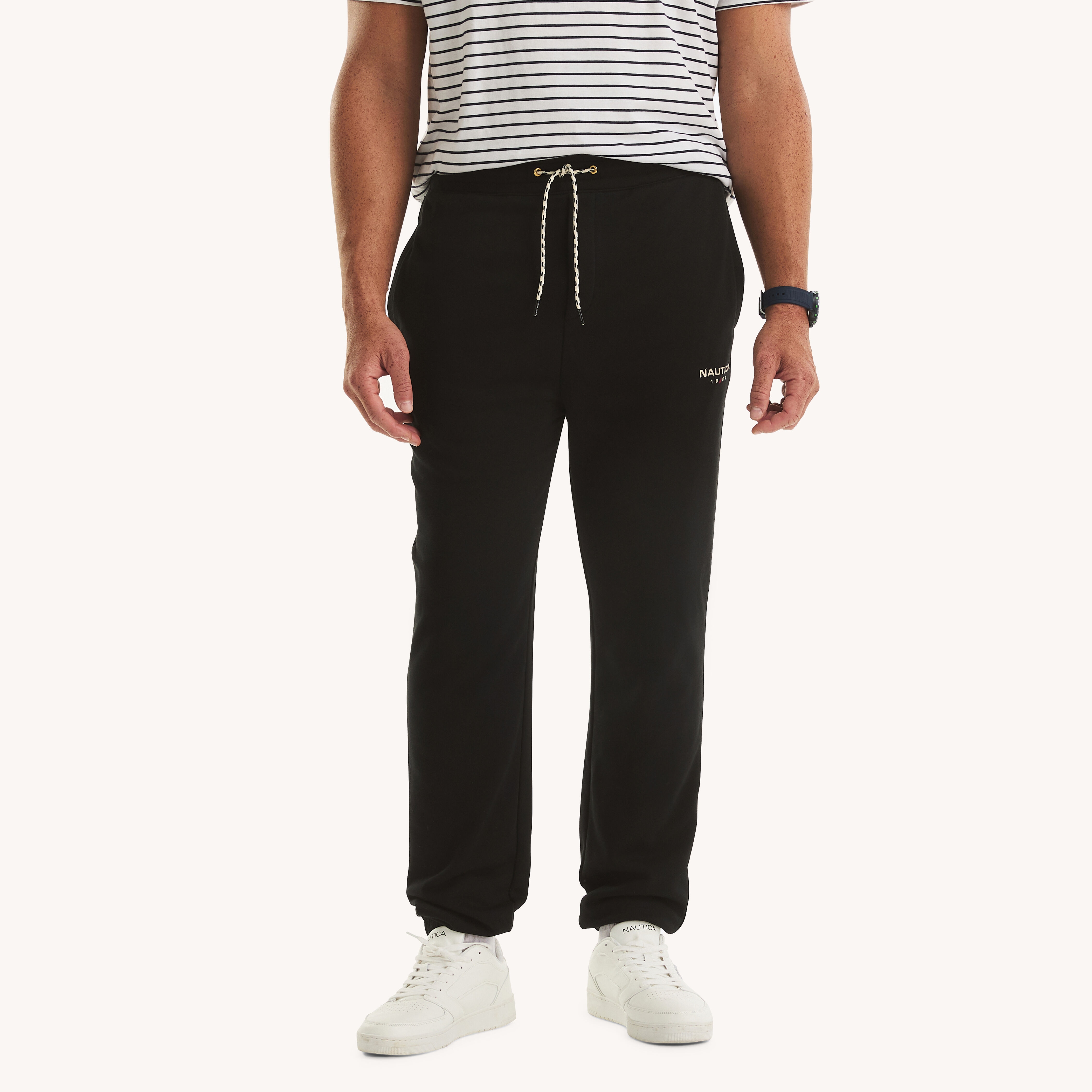 【上下セット】NAVIGATORS CREW TOP & LONG PANTS Big & Tall Fleece Jogger | Nautica