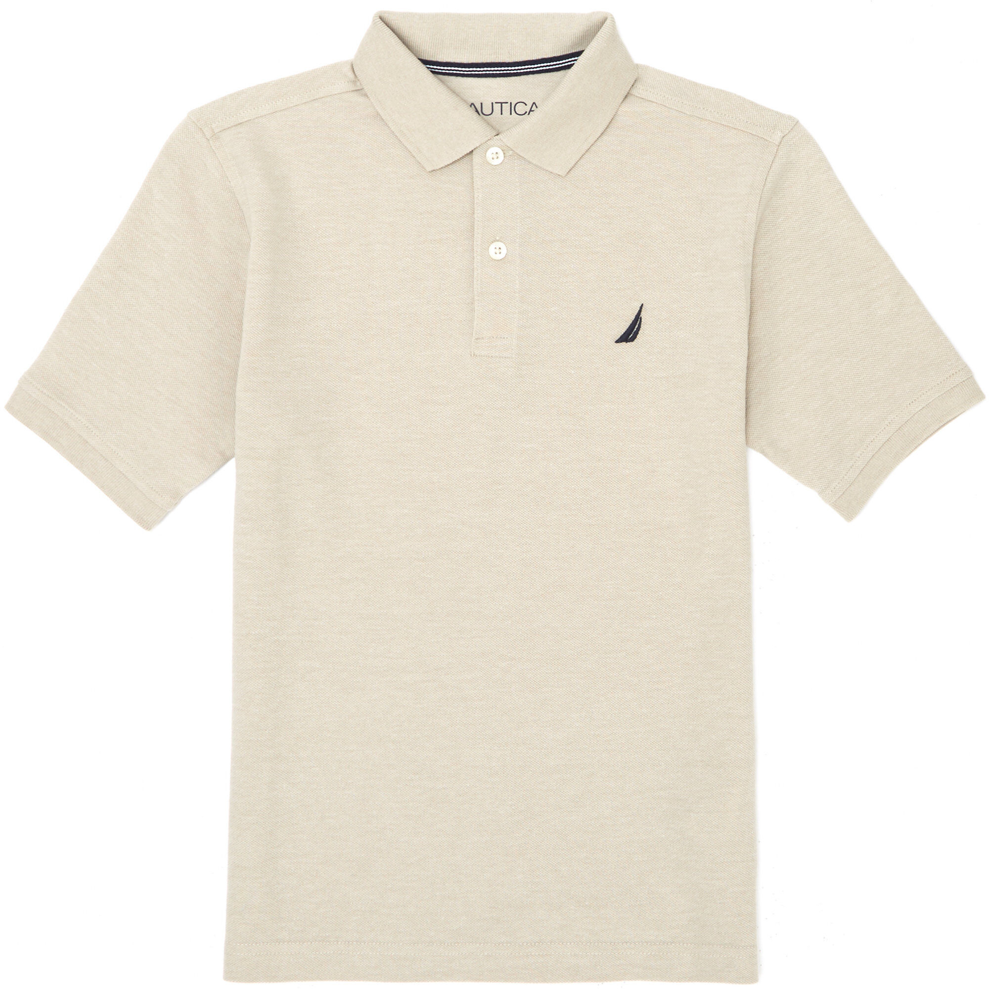 Toddler Boys' Heathered Polo Shirt (2T-3T),Sail White,large