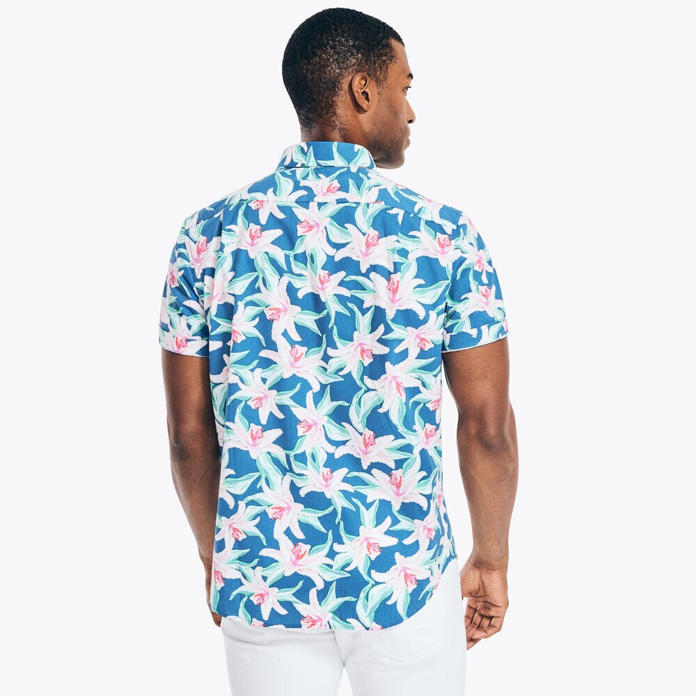 CLASSIC FIT SHORT-SLEEVE SHIRT,Windsurf Blue,large