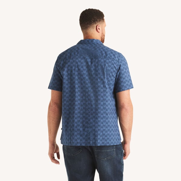 Big & Tall Printed Short-Sleeve Camp Shirt