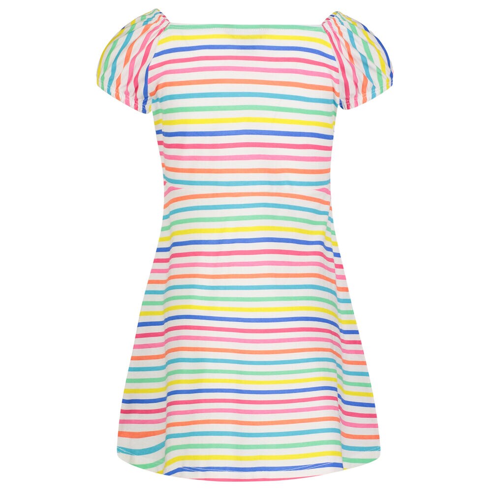 Girls' Empire Striped Dress (7-16),Antique White Wash,large