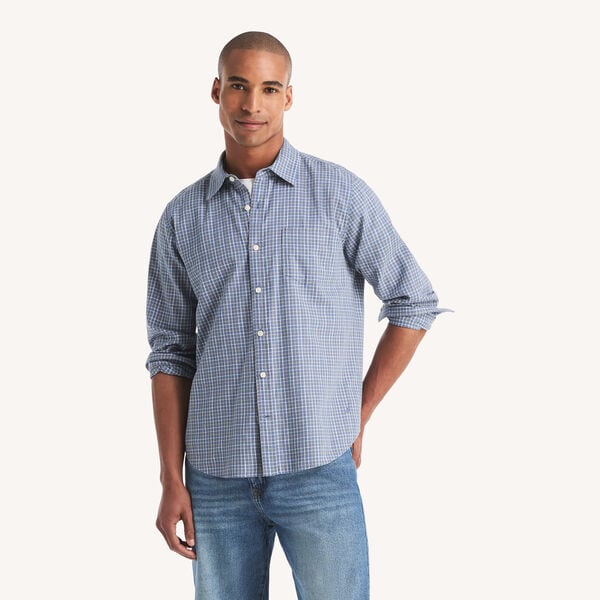 Textured Plaid Shirt 